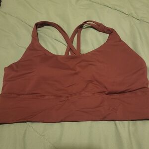 lululemon athletica Rust Brown Strappy Sports Bra